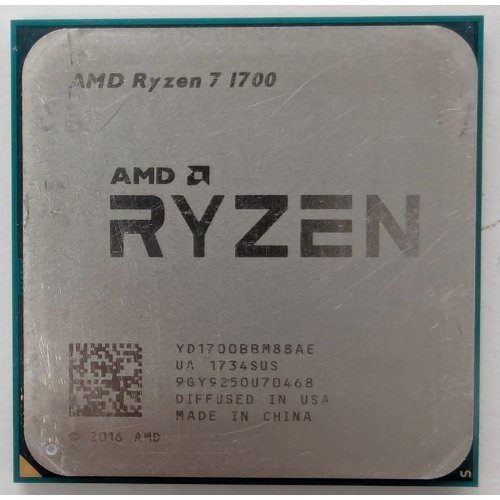 Процессор AMD Ryzen 7 1700 3.0(3.7)GHz 16MB sAM4 Tray (YD1700BBM88AE) (Восстановлено продавцом, 813202) купить в Украине: Киев, Днепр, Харьков, Одесса  | Проверка совместимости, низкая цена, отзывы, характеристики от TELEMART фото