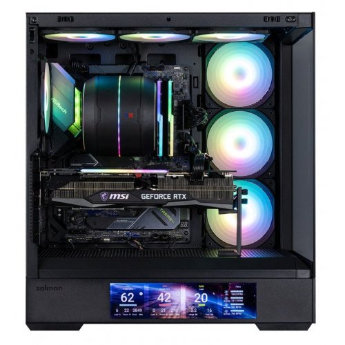 Корпус Zalman P40 DS Tempered Glass без БЖ Black купити в Україні: Київ, Львів, Хмельницький, Тернопіль | Перевірка сумісності, низька ціна, відгуки, характеристики від TELEMART фото