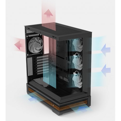 Корпус Zalman P40 NAMU Tempered Glass без БЖ Black купити в Україні: Київ, Львів, Хмельницький, Тернопіль | Перевірка сумісності, низька ціна, відгуки, характеристики від TELEMART фото