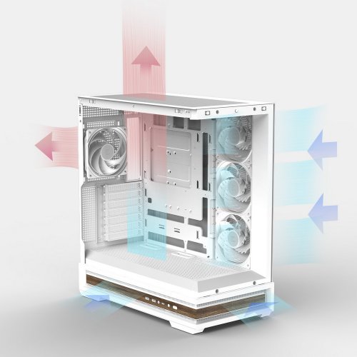 Корпус Zalman P40 NAMU Tempered Glass без БЖ White купити в Україні: Київ, Львів, Хмельницький, Тернопіль | Перевірка сумісності, низька ціна, відгуки, характеристики від TELEMART фото