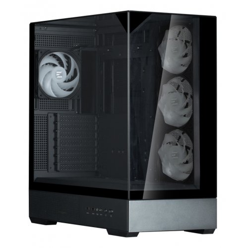Корпус Zalman P40 Prism Plus Tempered Glass без БЖ Black купити в Україні: Київ, Львів, Хмельницький, Тернопіль | Перевірка сумісності, низька ціна, відгуки, характеристики від TELEMART фото