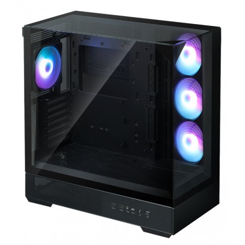 Корпус Zalman P40 Prism Plus Tempered Glass без БЖ Black купити в Україні: Київ, Львів, Хмельницький, Тернопіль | Перевірка сумісності, низька ціна, відгуки, характеристики від TELEMART фото