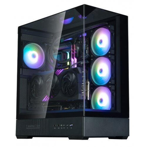 Корпус Zalman P40 Prism Plus Tempered Glass без БЖ Black купити в Україні: Київ, Львів, Хмельницький, Тернопіль | Перевірка сумісності, низька ціна, відгуки, характеристики від TELEMART фото