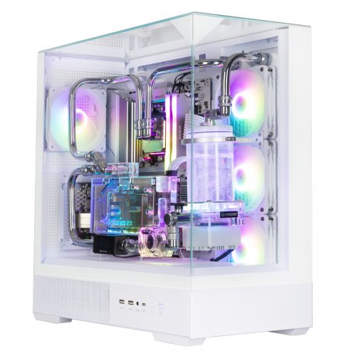 Корпус Zalman P40 Prism Plus Tempered Glass без БЖ White купити в Україні: Київ, Львів, Хмельницький, Тернопіль | Перевірка сумісності, низька ціна, відгуки, характеристики від TELEMART фото