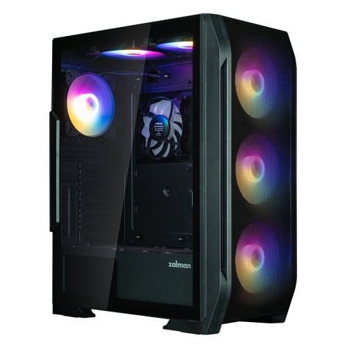 Корпус Zalman N7 Plus V2 Tempered Glass без БЖ Black купити в Україні: Київ, Львів, Хмельницький, Тернопіль | Перевірка сумісності, низька ціна, відгуки, характеристики від TELEMART фото