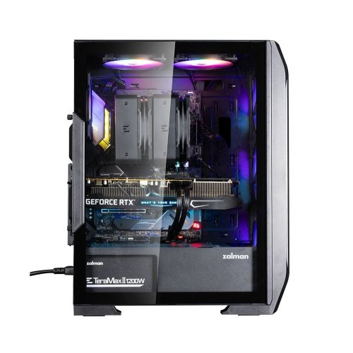 Корпус Zalman N7 Plus V2 Tempered Glass без БЖ Black купити в Україні: Київ, Львів, Хмельницький, Тернопіль | Перевірка сумісності, низька ціна, відгуки, характеристики від TELEMART фото