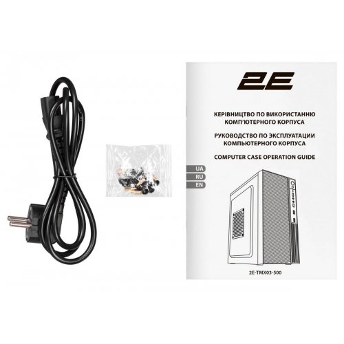 Корпус 2E TeamX TMX03 500W (2E-TMX03-500) Black купити в Україні: Київ, Львів, Хмельницький, Тернопіль | Перевірка сумісності, низька ціна, відгуки, характеристики від TELEMART фото