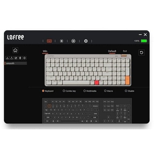 Фото Клавіатура Lofree OE921 Flow Lite 84 Mechanical Linear Switches Wireless (LO-6922694806932) Flamingo