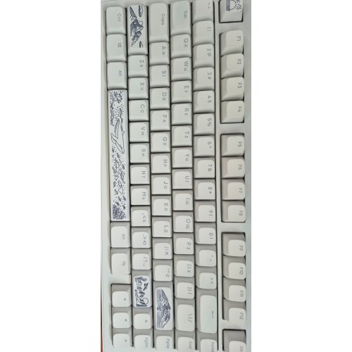 Уценка клавиатура Dark Project ALU81 Terra Nostra PBT RGB Mech G3MS Moonstone (DPKB_NOSTRA_81_ANSI_WHITE_UA) White (Следы использования, 813373) купить в Украине: Киев, Днепр, Харьков, Одесса  | Низкая цена, отзывы, характеристики от TELEMART фото