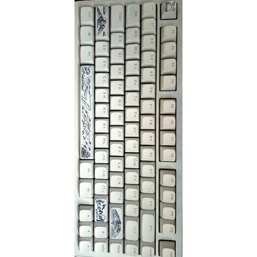 Уценка клавиатура Dark Project ALU81 Terra Nostra PBT RGB Mech G3MS Moonstone (DPKB_NOSTRA_81_ANSI_WHITE_UA) White (Следы использования, 813373) купить в Украине: Киев, Днепр, Харьков, Одесса  | Низкая цена, отзывы, характеристики от TELEMART фото