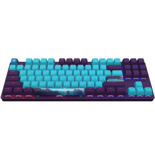 Уцінка клавіатура Dark Project One 87 Night Sky ABS RGB Mech G3MS Sapphire (DPO87_GSH_NSKY_ANSI_EN) Violet/Blue (Сліди використання, 813375) купити в Україні: Київ, Львів, Хмельницький, Тернопіль | Низька ціна, відгуки, характеристики від TELEMART фото