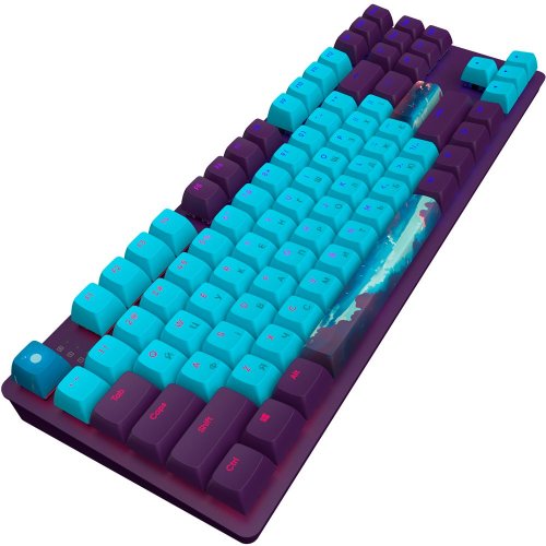 Уцінка клавіатура Dark Project One 87 Night Sky ABS RGB Mech G3MS Sapphire (DPO87_GSH_NSKY_ANSI_EN) Violet/Blue (Сліди використання, 813375) купити в Україні: Київ, Львів, Хмельницький, Тернопіль | Низька ціна, відгуки, характеристики від TELEMART фото