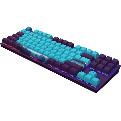 Уцінка клавіатура Dark Project One 87 Night Sky ABS RGB Mech G3MS Sapphire (DPO87_GSH_NSKY_ANSI_EN) Violet/Blue (Сліди використання, 813375) купити в Україні: Київ, Львів, Хмельницький, Тернопіль | Низька ціна, відгуки, характеристики від TELEMART фото