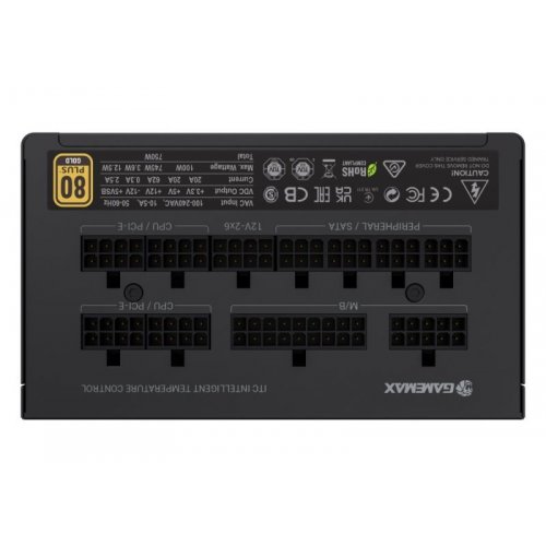 Блок живлення GAMEMAX GX-750 PRO 750W PCIE5.1 (GX-750 PRO ATX3.1 PCIE5.1) Black купити в Україні: Київ, Львів, Хмельницький, Тернопіль | Перевірка сумісності, низька ціна, відгуки, характеристики від TELEMART фото