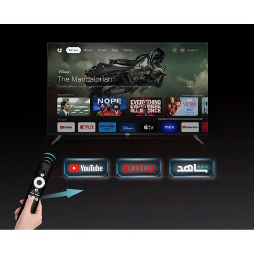 Телевизор Haier 70" H70K801UG Black купить в Украине: Киев, Днепр, Харьков, Одесса  | Низкая цена, отзывы, характеристики от TELEMART фото