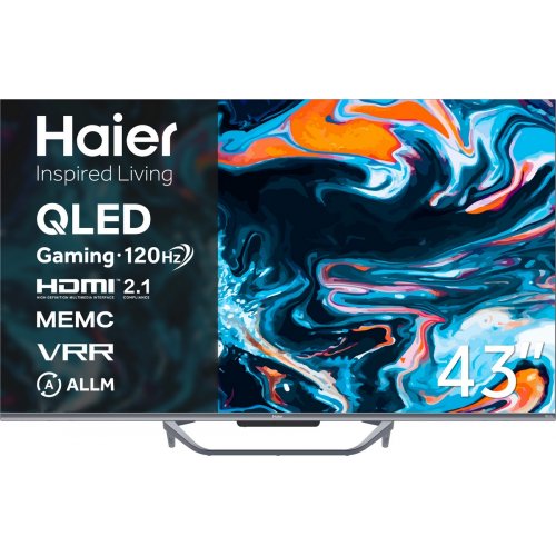 Телевізор Haier 43" H43Q800UX Black купити в Україні: Київ, Львів, Хмельницький, Тернопіль | Низька ціна, відгуки, характеристики від TELEMART фото