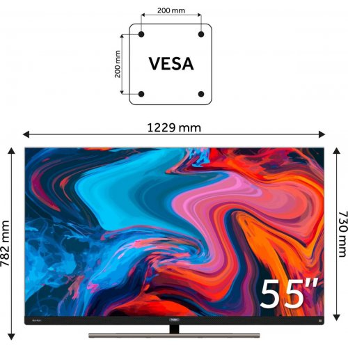 Телевізор Haier 55" H55S900UX Black купити в Україні: Київ, Львів, Хмельницький, Тернопіль | Низька ціна, відгуки, характеристики від TELEMART фото