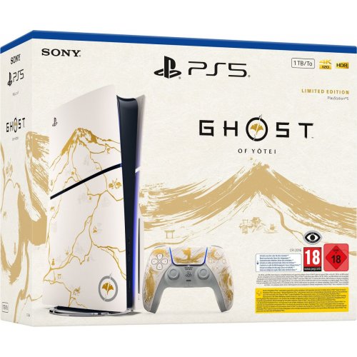 Sony PlayStation 5 Slim Blu-ray (Ghost of Yotei Limited Edition у подарунок) (1000048368) купити в Україні: Київ, Львів, Хмельницький, Тернопіль | Низька ціна, відгуки, характеристики від TELEMART фото