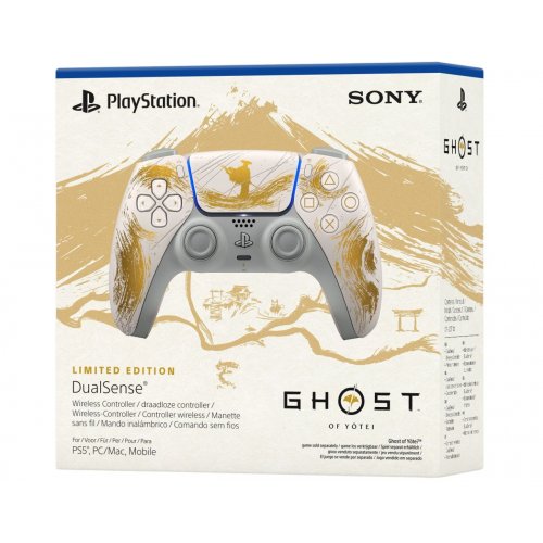 Игровой манипулятор Sony DualSense for PS5 Ghost of Yotei Limited Edition (1000048235) White купить в Украине: Киев, Днепр, Харьков, Одесса  | Низкая цена, отзывы, характеристики от TELEMART фото