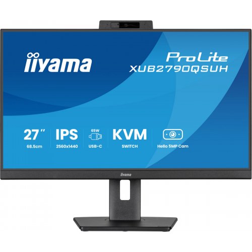 Монітор Iiyama 27" ProLite XUB2790QSUH-B2 Black купити в Україні: Київ, Львів, Хмельницький, Тернопіль | Низька ціна, відгуки, характеристики від TELEMART фото