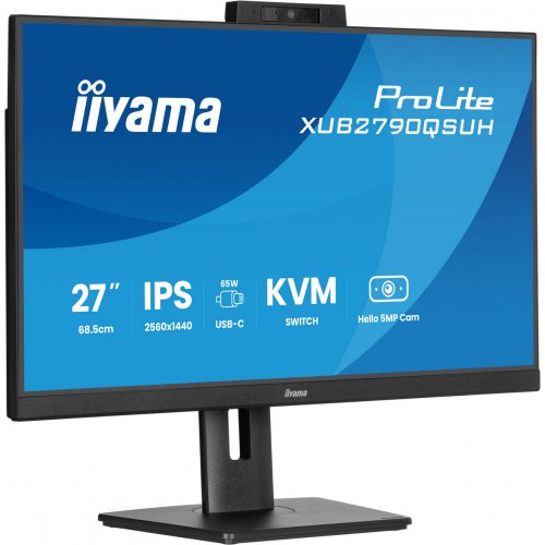 Монітор Iiyama 27" ProLite XUB2790QSUH-B2 Black купити в Україні: Київ, Львів, Хмельницький, Тернопіль | Низька ціна, відгуки, характеристики від TELEMART фото