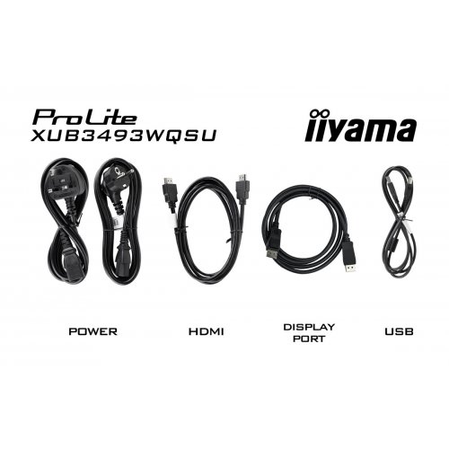 Монітор Iiyama 34" ProLite XUB3493WQSU-B6 Black купити в Україні: Київ, Львів, Хмельницький, Тернопіль | Низька ціна, відгуки, характеристики від TELEMART фото