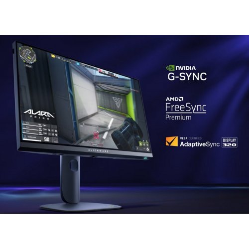 Монитор Dell 24.5" AW2525HM (210-BRYJ) Black купить в Украине: Киев, Днепр, Харьков, Одесса  | Низкая цена, отзывы, характеристики от TELEMART фото