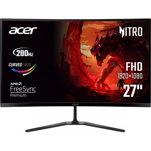 Монітор Acer 27" Nitro ED270Zbmiipx (UM.HE0EE.Z01) Black купити в Україні: Київ, Львів, Хмельницький, Тернопіль | Низька ціна, відгуки, характеристики від TELEMART фото