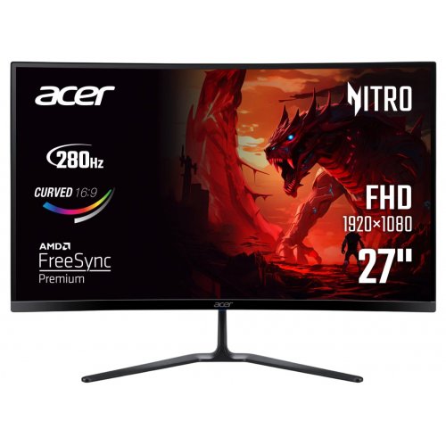 Монітор Acer 27" Nitro ED270Zbmiipx (UM.HE0EE.Z01) Black купити в Україні: Київ, Львів, Хмельницький, Тернопіль, Івано-Франківськ | Низька ціна, відгуки, характеристики від TELEMART фото