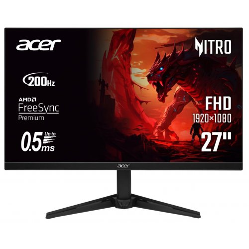 Монітор Acer 27" QG271 X1bmiipx (UM.HQ0EE.101) Black купити в Україні: Київ, Львів, Хмельницький, Тернопіль, Івано-Франківськ | Низька ціна, відгуки, характеристики від TELEMART фото