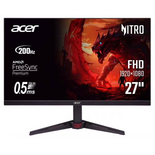 Монітор Acer 27" VG270X1bmiipx (UM.HV0EE.101) Black купити в Україні: Київ, Львів, Хмельницький, Тернопіль, Івано-Франківськ | Низька ціна, відгуки, характеристики від TELEMART фото