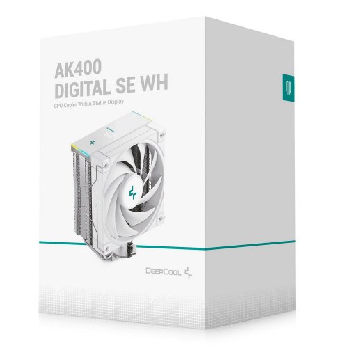 Кулер Deepcool AK400 DIGITAL SE (R-AK400-WHADMN-GJD) White купить в Украине: Киев, Днепр, Харьков, Одесса  | Проверка совместимости, низкая цена, отзывы, характеристики от TELEMART фото
