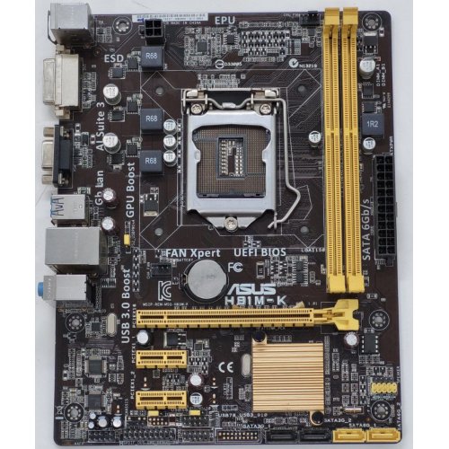 Материнська плата Asus H81M-K (s1150, Intel H81) (Відновлено продавцем, 813573) купити в Україні: Київ, Львів, Хмельницький, Тернопіль | Перевірка сумісності, низька ціна, відгуки, характеристики від TELEMART фото
