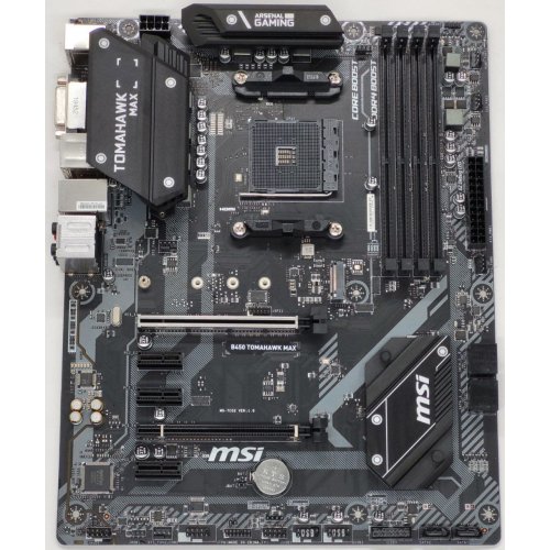 Материнская плата MSI B450 TOMAHAWK MAX (sAM4, AMD B450) (Восстановлено продавцом, 813587) купить в Украине: Киев, Днепр, Харьков, Одесса  | Проверка совместимости, низкая цена, отзывы, характеристики от TELEMART фото