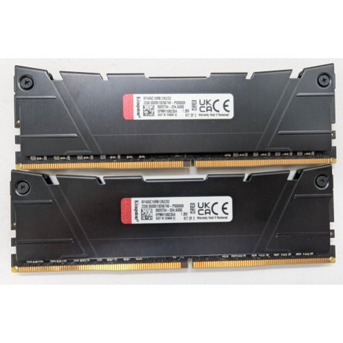Озп Kingston DDR4 32GB (2x16GB) 3600Mhz FURY Renegade Black (KF436C16RB12K2/32) (Відновлено продавцем, 813599) купити в Україні: Київ, Львів, Хмельницький, Тернопіль | Перевірка сумісності, низька ціна, відгуки, характеристики від TELEMART фото