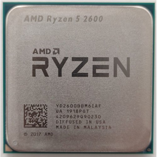 Процесор AMD Ryzen 5 2600 3.4(3.9)GHz 16MB sAM4 Tray (YD2600BBM6IAF) (Відновлено продавцем, 813615) купити в Україні: Київ, Львів, Хмельницький, Тернопіль | Перевірка сумісності, низька ціна, відгуки, характеристики від TELEMART фото