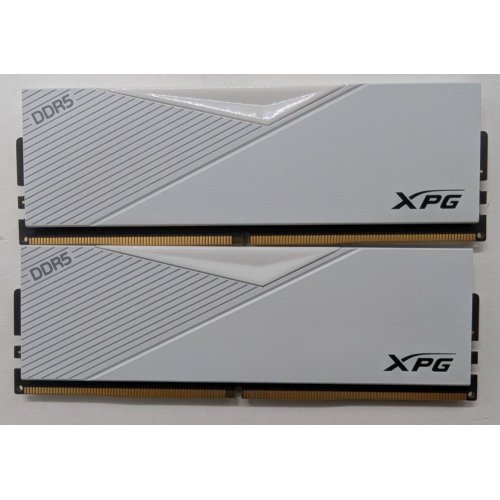 Озп ADATA DDR5 32GB (2x16GB) 6000MHz XPG Lancer White (AX5U6000C3016G-DCLAWH) (Відновлено продавцем, 813625) купити в Україні: Київ, Львів, Хмельницький, Тернопіль | Перевірка сумісності, низька ціна, відгуки, характеристики від TELEMART фото