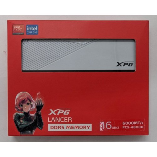 Озп ADATA DDR5 32GB (2x16GB) 6000MHz XPG Lancer White (AX5U6000C3016G-DCLAWH) (Відновлено продавцем, 813625) купити в Україні: Київ, Львів, Хмельницький, Тернопіль | Перевірка сумісності, низька ціна, відгуки, характеристики від TELEMART фото