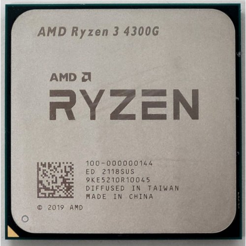 Процесор AMD Ryzen 3 4300G 3.8(4.0)GHz sAM4 Tray (100-000000144) (Відновлено продавцем, 813643) купити в Україні: Київ, Львів, Хмельницький, Тернопіль | Перевірка сумісності, низька ціна, відгуки, характеристики від TELEMART фото