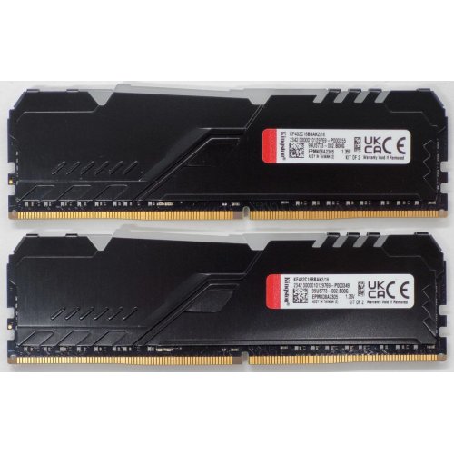 Озп Kingston DDR4 16GB (2x8GB) 3200Mhz FURY Beast RGB Black (KF432C16BBAK2/16) (Відновлено продавцем, 813649) купити в Україні: Київ, Львів, Хмельницький, Тернопіль | Перевірка сумісності, низька ціна, відгуки, характеристики від TELEMART фото