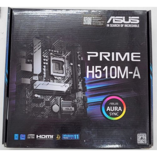 Материнська плата Asus PRIME H510M-A (s1200, Intel H510) (Відновлено продавцем, 813656) купити в Україні: Київ, Львів, Хмельницький, Тернопіль | Перевірка сумісності, низька ціна, відгуки, характеристики від TELEMART фото