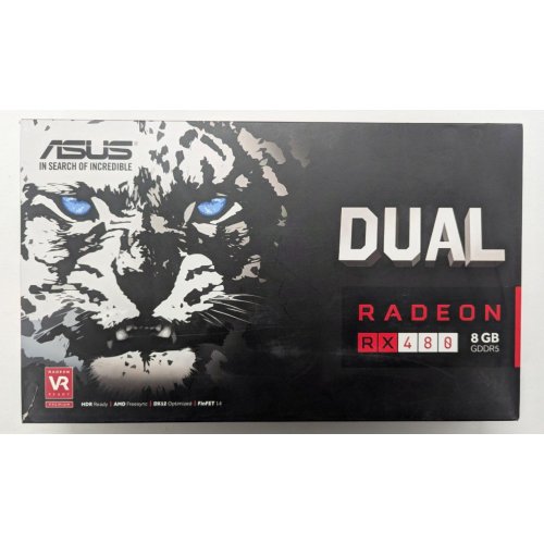 Видеокарта Asus Radeon RX 480 Dual OC 8192MB (DUAL-RX480-O8G) SAMSUNG Memory (Восстановлено продавцом, 813770) купить в Украине: Киев, Днепр, Харьков, Одесса  | Проверка совместимости, низкая цена, отзывы, характеристики от TELEMART фото