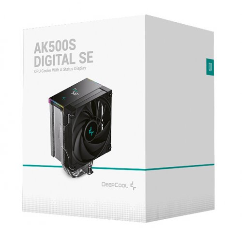 Кулер Deepcool AK500S DIGITAL SE (R-AK500S-BKADMN-GJD) Black купить в Украине: Киев, Днепр, Харьков, Одесса  | Проверка совместимости, низкая цена, отзывы, характеристики от TELEMART фото