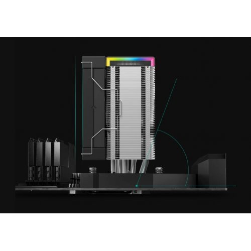 Кулер Deepcool AK500S DIGITAL SE (R-AK500S-BKADMN-GJD) Black купить в Украине: Киев, Днепр, Харьков, Одесса  | Проверка совместимости, низкая цена, отзывы, характеристики от TELEMART фото