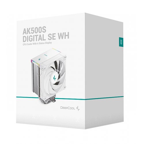 Кулер Deepcool AK500S DIGITAL SE (R-AK500S-WHADMN-GJD) White купить в Украине: Киев, Днепр, Харьков, Одесса  | Проверка совместимости, низкая цена, отзывы, характеристики от TELEMART фото