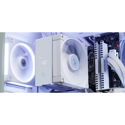 Кулер Deepcool AK500S DIGITAL SE (R-AK500S-WHADMN-GJD) White купить в Украине: Киев, Днепр, Харьков, Одесса  | Проверка совместимости, низкая цена, отзывы, характеристики от TELEMART фото