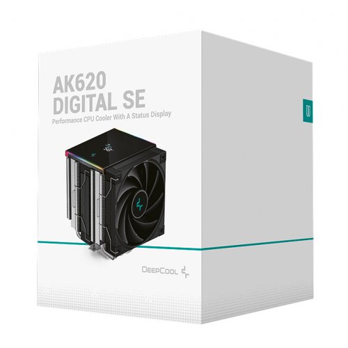 Кулер Deepcool AK620 DIGITAL SE (R-AK620-BKADMN-GJD) Black купити в Україні: Київ, Львів, Хмельницький, Тернопіль | Перевірка сумісності, низька ціна, відгуки, характеристики від TELEMART фото