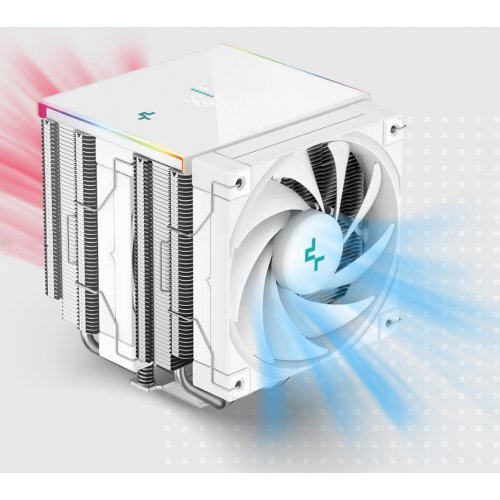 Кулер Deepcool AK620 DIGITAL SE (R-AK620-WHADMN-GJD) White купити в Україні: Київ, Львів, Хмельницький, Тернопіль | Перевірка сумісності, низька ціна, відгуки, характеристики від TELEMART фото