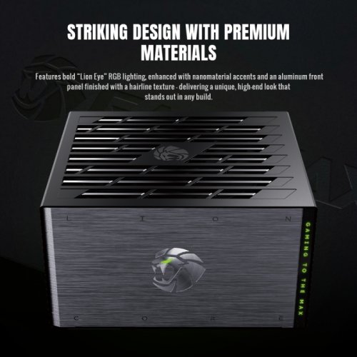 Блок живлення GAMEMAX Lion Core 1200P 1200W PCIE5.1 (LION CORE 1200P) Black купити в Україні: Київ, Львів, Хмельницький, Тернопіль | Перевірка сумісності, низька ціна, відгуки, характеристики від TELEMART фото