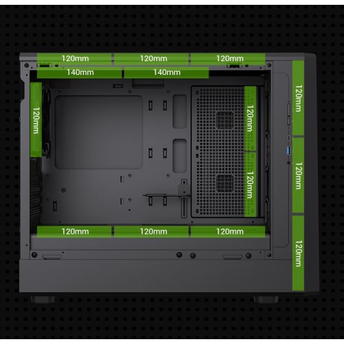 Корпус GAMEMAX Claw 360 Tempered Glass без БП Black купить в Украине: Киев, Днепр, Харьков, Одесса  | Проверка совместимости, низкая цена, отзывы, характеристики от TELEMART фото
